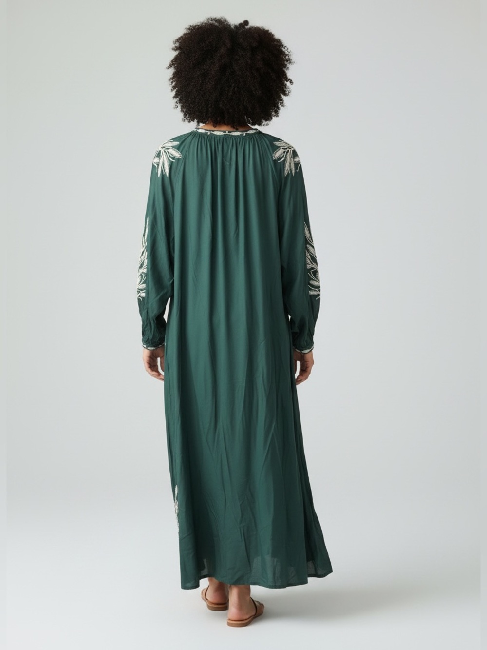 Angel Heart Boutique Emerald Kaftan Style Dress NWT - Picture 6 of 8